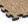 Detailaufnahme der Randausprägung von WARCO-Produkt 6943, Terrastegels rubber, Format 44,6 x 44,6 × 2,8 cm, Farbe Terracotta.
