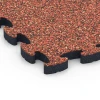 Detailaufnahme der Randausprägung von WARCO-Produkt 6881, Fitness Max vloersysteem, Format 44,6 x 44,6 × 2,8 cm, Farbe Etna.