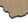 Detailaufnahme der Randausprägung von WARCO-Produkt 6853, Fitness Active vloertegel, Format 97,1 x 97,1 x 2,8 cm, Farbe Terracotta.