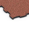 Detailaufnahme der Randausprägung von WARCO-Produkt 6854, Fitness Active vloertegel, Format 97,1 x 97,1 x 2,8 cm, Farbe Etna.