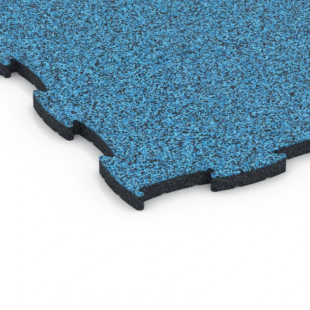 Detailaufnahme der Randausprägung von WARCO-Produkt 6857, Fitness Active vloertegel, Format 97,1 x 97,1 x 2,8 cm, Farbe Atlantisch.
