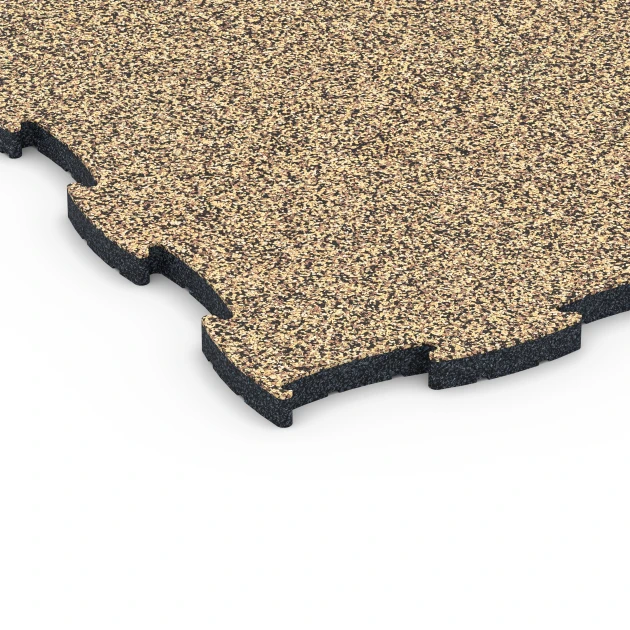 Detailaufnahme der Randausprägung von WARCO-Produkt 6858, Fitness Active vloertegel, Format 97,1 x 97,1 x 2,8 cm, Farbe Rattan.