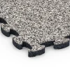 Detailaufnahme der Randausprägung von WARCO-Produkt 6770, Zwembadrand tegels, Format 28,9 x 28,9 x 1,8 cm, Farbe Grijs graniet.