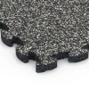 Detailaufnahme der Randausprägung von WARCO-Produkt 6814, Steentapijt kliktegel, Format 28,9 x 28,9 x 1,8 cm, Farbe Donkergrijs graniet.