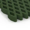 Detailaufnahme der Randausprägung von WARCO-Produkt 7014, Valdempend grasrooster, Format 100 × 100 × 8 cm, Farbe Grasgroen.