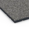 Detailaufnahme der Randausprägung von WARCO-Produkt 7132, Fitnessvloer voor buiten, Format 60 x 60 x 3 cm | 0,36 m², Farbe Donkergrijs graniet.