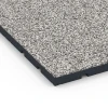 Detailaufnahme der Randausprägung von WARCO-Produkt 7133, Fitnessvloer voor buiten, Format 60 x 60 x 3 cm | 0,36 m², Farbe Grijs graniet.