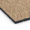 Detailaufnahme der Randausprägung von WARCO-Produkt 7135, Fitnessvloer voor buiten, Format 60 x 60 x 3 cm | 0,36 m², Farbe Terracotta.