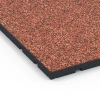 Detailaufnahme der Randausprägung von WARCO-Produkt 7136, Fitnessvloer voor buiten, Format 60 x 60 x 3 cm | 0,36 m², Farbe Etna.
