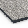 Detailaufnahme der Randausprägung von WARCO-Produkt 7142, Fitnessvloer voor buiten, Format 60 x 60 x 4 cm | 0,36 m², Farbe Grijs graniet.