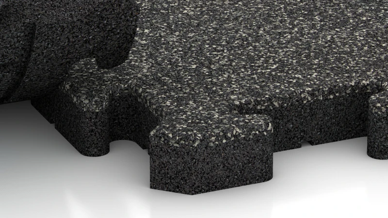 Puzzelverbinding met subtiel afgeronde afschuining