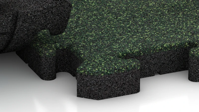 Puzzelverbinding met licht afgeschuinde voeg