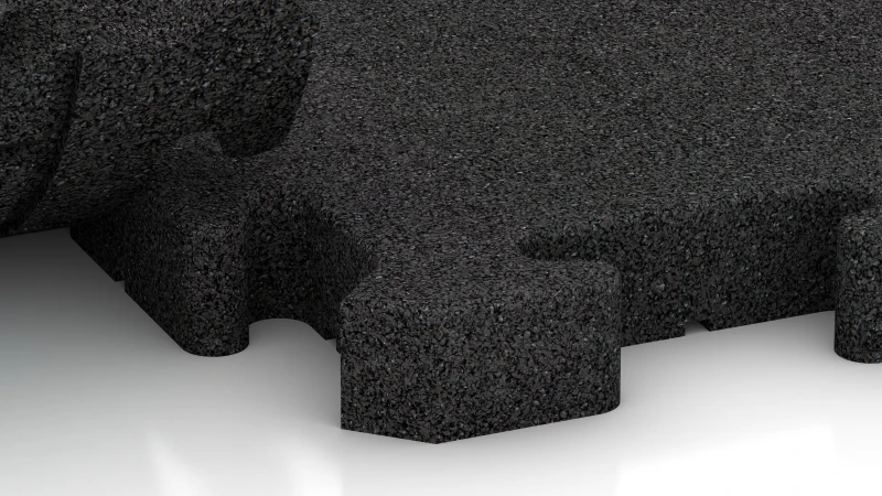 Puzzelverbinding met licht afgeschuinde voeg