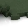 Großaufnahme vom Verbindungssystem von WARCO-Boden 2980 - Loopbrug im Farbdesign Grasgroen. Abmessungen 500 x 500 x 40 mm.