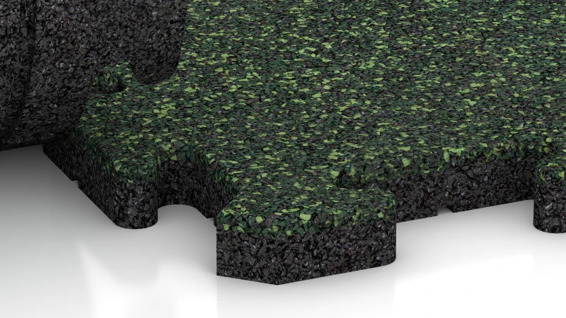 Puzzelverbinding met subtiel afgeronde afschuining