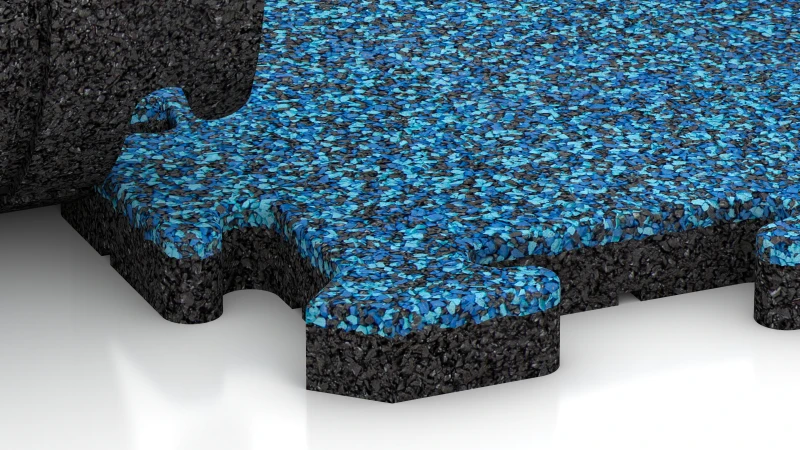 Puzzelverbinding met licht afgeschuinde voeg