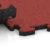 Großaufnahme vom Verbindungssystem von WARCO-Boden 5309 - Buiten vlondertegel im Farbdesign Roos. Abmessungen 500 x 500 x 30 mm.