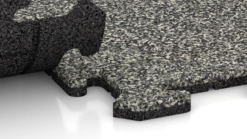 Puzzelverbinding met licht afgeschuinde voeg