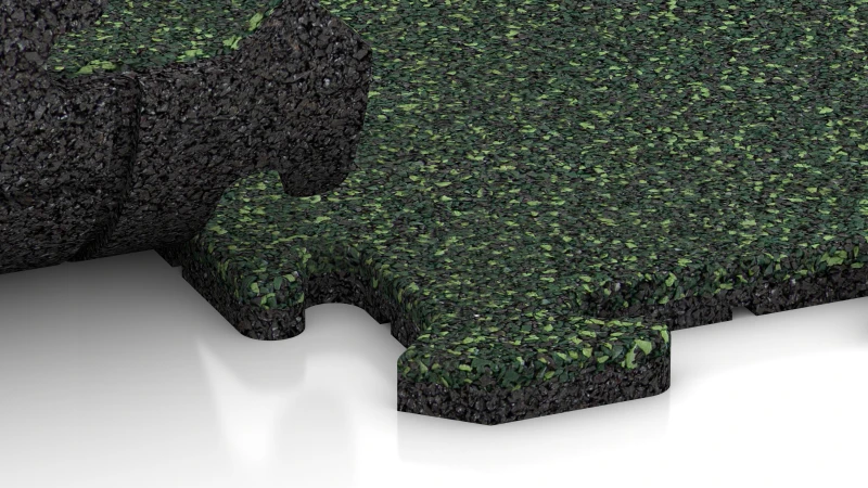 Puzzelverbinding met licht afgeschuinde voeg