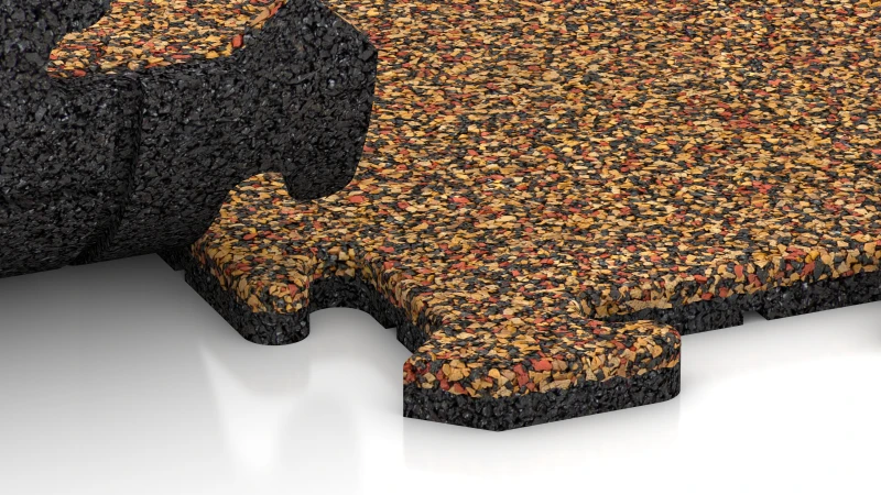 Puzzelverbinding met licht afgeschuinde voeg