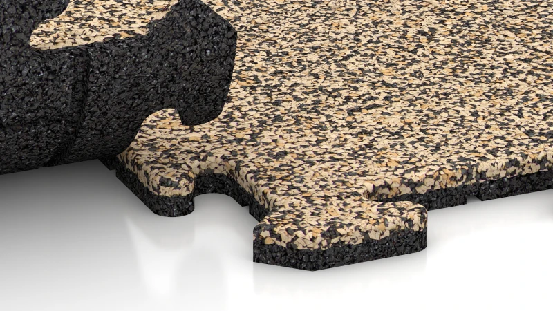 Puzzelverbinding met subtiel afgeronde afschuining