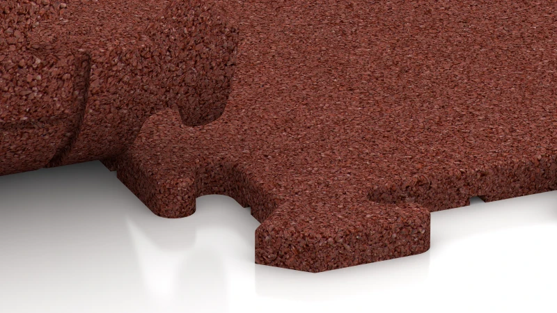 Puzzelverbinding met licht afgeschuinde voeg