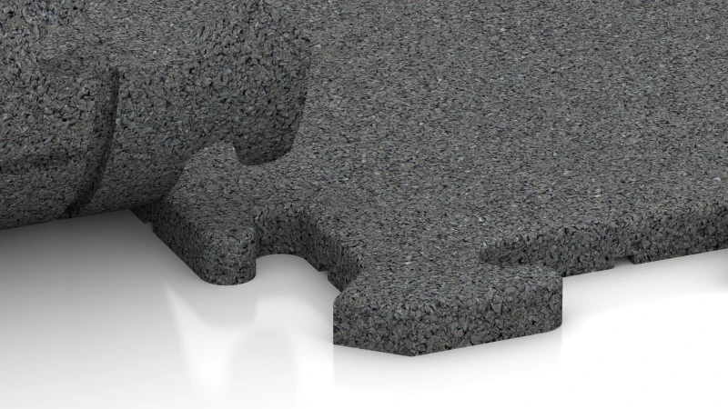 Puzzelverbinding met licht afgeschuinde voeg