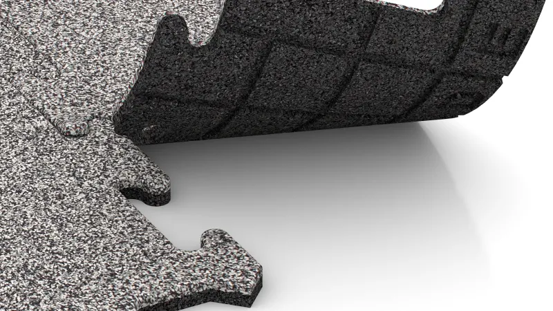 Puzzelverbinding met subtiel afgeronde afschuining