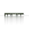 Großaufnahme vom Verbindungssystem von WARCO-Boden 3634 - Kunststof grindplaat im Farbdesign Matgroen. Abmessungen 47,6 × 47,6 × 4 cm | 0,226 m².