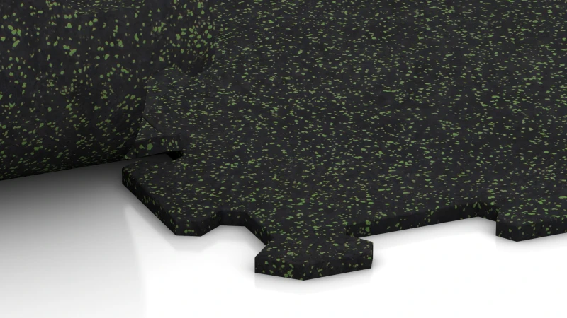 Uitgesneden puzzelverbinding zonder voeg