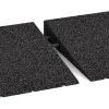 Großaufnahme vom Verbindungssystem von WARCO-Boden 2508 - Drempelhulp 75 cm im Farbdesign Anthraciet. Abmessungen 750 x 300 x 50/8 mm.