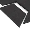Großaufnahme vom Verbindungssystem von WARCO-Boden 2016 - rechterhoek wighelft im Farbdesign Anthraciet. Abmessungen 750 x 300 x 35/8 mm.