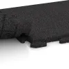 Großaufnahme vom Verbindungssystem von WARCO-Boden 1259 - Hondenkennelplaat im Farbdesign Anthraciet. Abmessungen 500 x 500 x 30 mm.