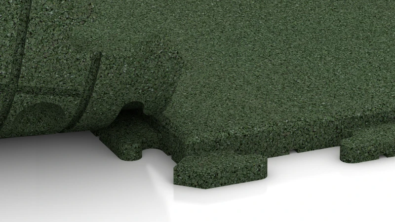 Verborgen puzzelverbinding met afgeronde afschuining