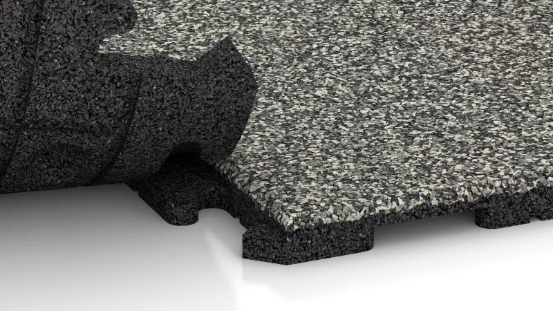 Verborgen puzzelverbinding met afgeronde afschuining