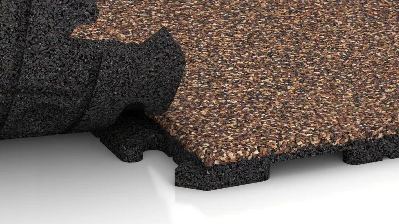 Verborgen puzzelverbinding met afgeronde afschuining