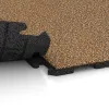 Großaufnahme vom Verbindungssystem von WARCO-Boden 5772 - Eventvloer im Farbdesign Rattan Lounge. Abmessungen 1000 x 1000 x 30 mm.