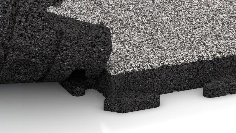 Verborgen puzzelverbinding met afgeronde afschuining