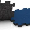 Großaufnahme vom Verbindungssystem von WARCO-Boden 5994 - Zwembadrandtegel zonder voegen im Farbdesign Gentiaanblauw. Abmessungen 306 x 306 x 20 mm.
