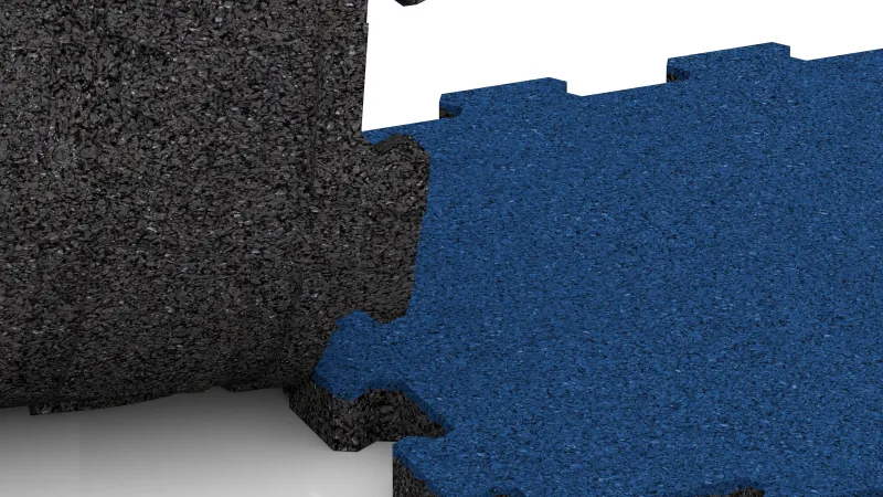 Uitgesneden puzzelverbinding zonder afschuining