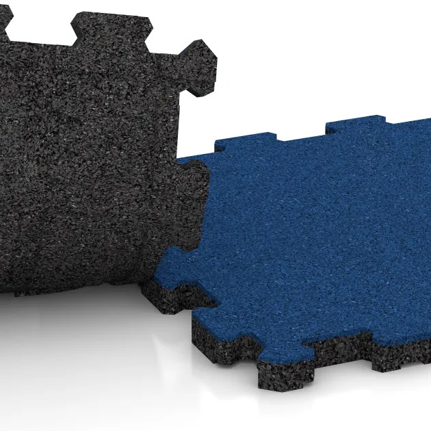 Großaufnahme vom Verbindungssystem von WARCO-Boden 5994 - Zwembadrandtegel zonder voegen im Farbdesign Gentiaanblauw. Abmessungen 306 x 306 x 20 mm.