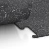 Großaufnahme vom Verbindungssystem von WARCO-Boden 3776 - Fitness Performance Elite Trainingsvloer im Farbdesign Licht Grijs Gespeckeld. Abmessungen 100 x 100 x 1 cm | 1,00 m².