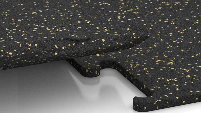 Uitgesneden puzzelverbinding zonder voeg