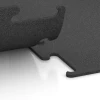 Großaufnahme vom Verbindungssystem von WARCO-Boden 3749 - Fitness Performance Elite Trainingsvloer im Farbdesign Antraciet. Abmessungen 50 x 50 x 1 cm | 0,25 m².
