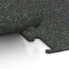 Großaufnahme vom Verbindungssystem von WARCO-Boden 3767 - Fitness Performance Elite Trainingsvloer im Farbdesign Licht Groen Gespikkeld. Abmessungen 500 x 500 x 10 mm.