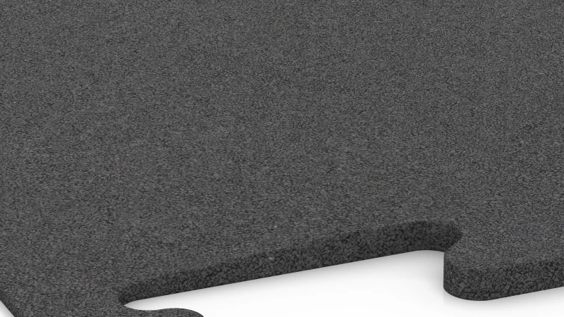 Uitgesneden puzzelverbinding zonder voeg