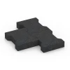 Großaufnahme vom Verbindungssystem von WARCO-Boden 7068 - H-klinkers im Farbdesign Antraciet. Abmessungen 20 x 16,5 x 4,5 cm | 0,0278 m².