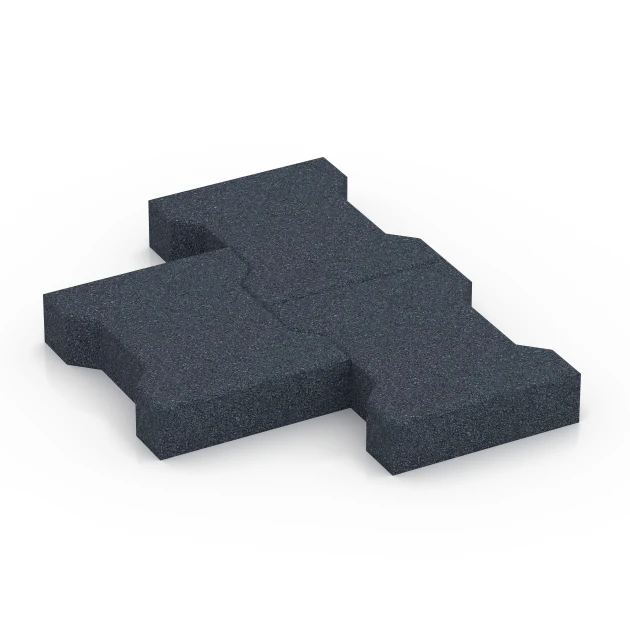 Großaufnahme vom Verbindungssystem von WARCO-Boden 7071 - H-klinkers im Farbdesign Leisteengrijs. Abmessungen 20 x 16,5 x 4,5 cm | 0,0278 m².