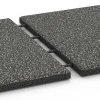 Großaufnahme vom Verbindungssystem von WARCO-Boden 6413 - Rubberen speelplaatstegel – 90 cm im Farbdesign Donkergrijs graniet. Abmessungen 50 x 50 x 3 cm | 0,25 m².