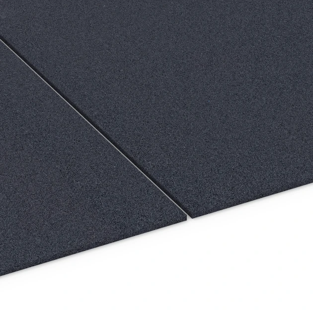 Großaufnahme vom Verbindungssystem von WARCO-Boden 6177 - Fitness Performance Elite Trainingsvloer im Farbdesign Antraciet. Abmessungen 100 × 100 × 1 cm.